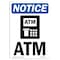 Signmission OSHA Notice, 7" Height, Atm Sign With Symbol, 7" X 5", Portrait OS-NS-D-57-V-10181 - alternate 1